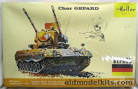 Heller 1/35 Char Gepard AA Tank, 820 plastic model kit